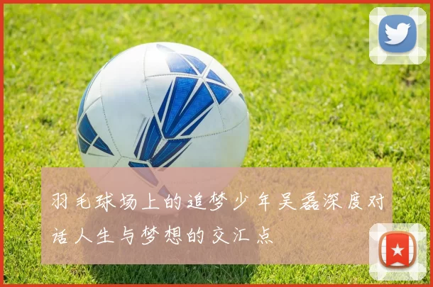 羽毛球场上的追梦少年吴磊深度对话人生与梦想的交汇点